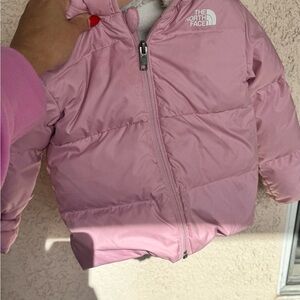 The North Face Pink Puffer Jacket